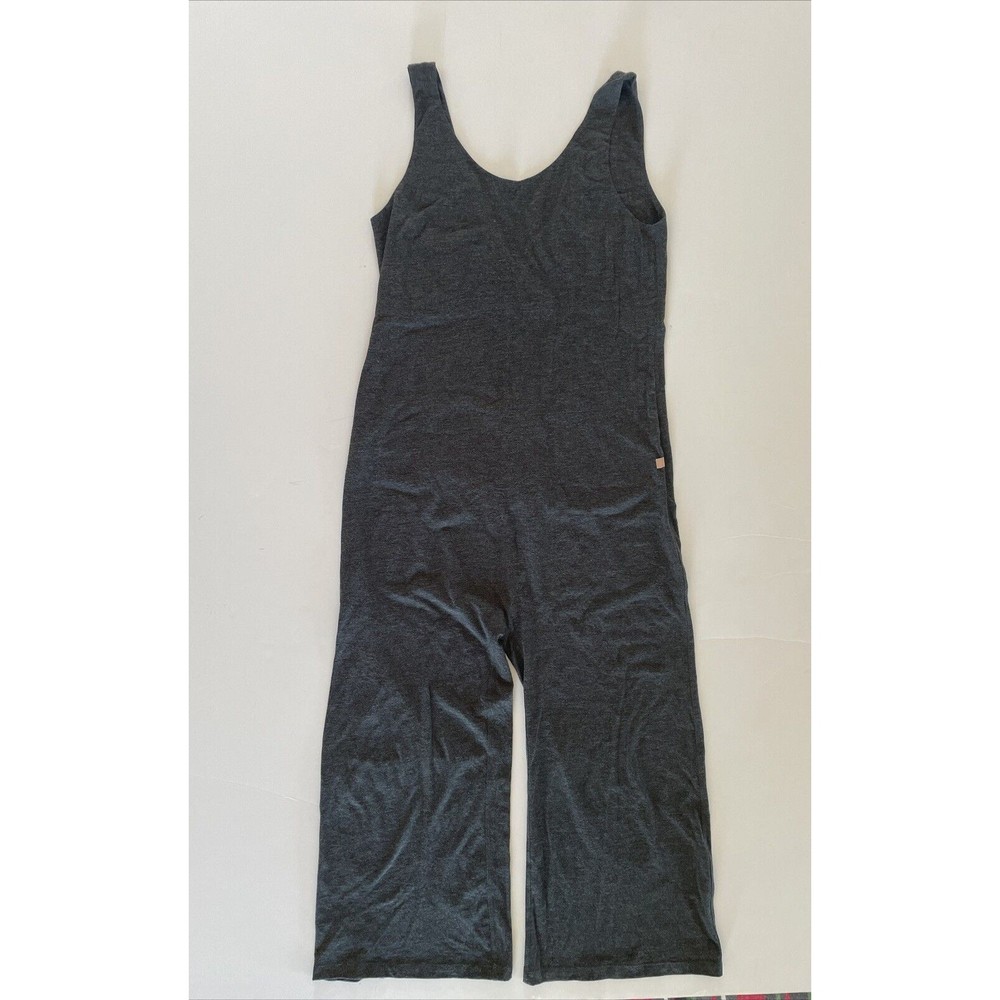 LUNYA Organic Pima Cotton ROMPER Crop Jumpsuit Size M Grey Lounge wear NEW $168